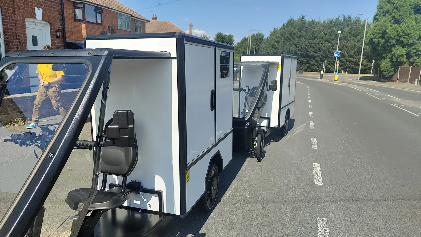 SendSimply electric cargo bikes parked together in Colchester