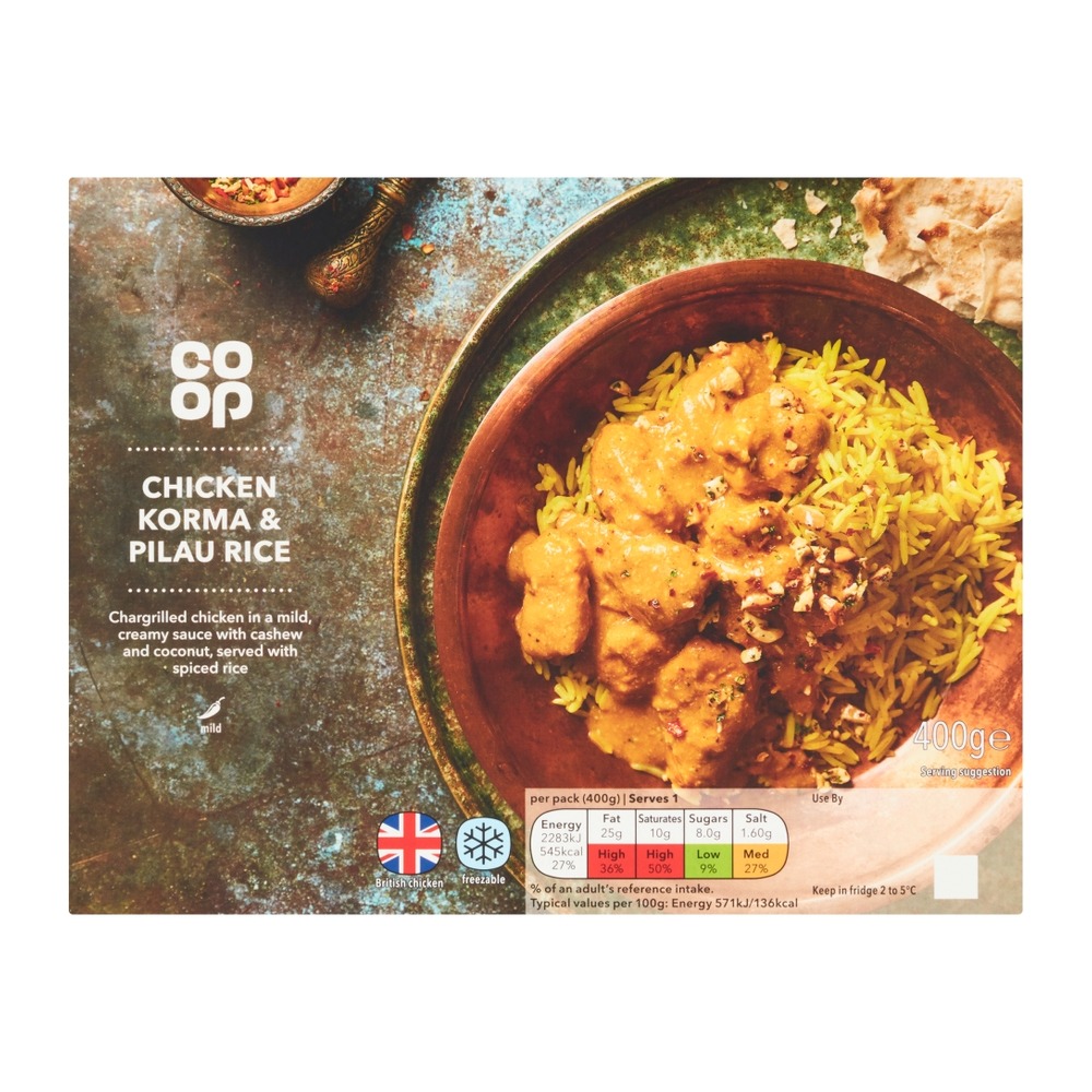 CO OP CHICKEN KORMA & RICE
