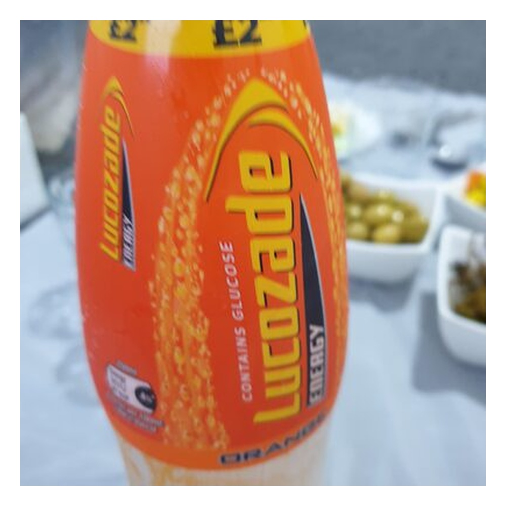 LUCOZADE ENERGYORANGE PM£2.00