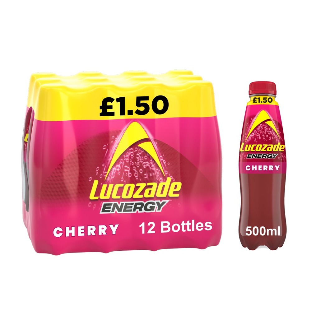 LUCOZADE ENERGY CHERRY PM£1.5