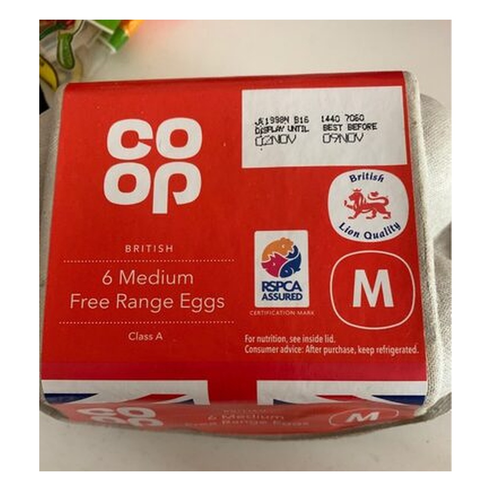 CO OP BRIT 6 MED FR EGGS