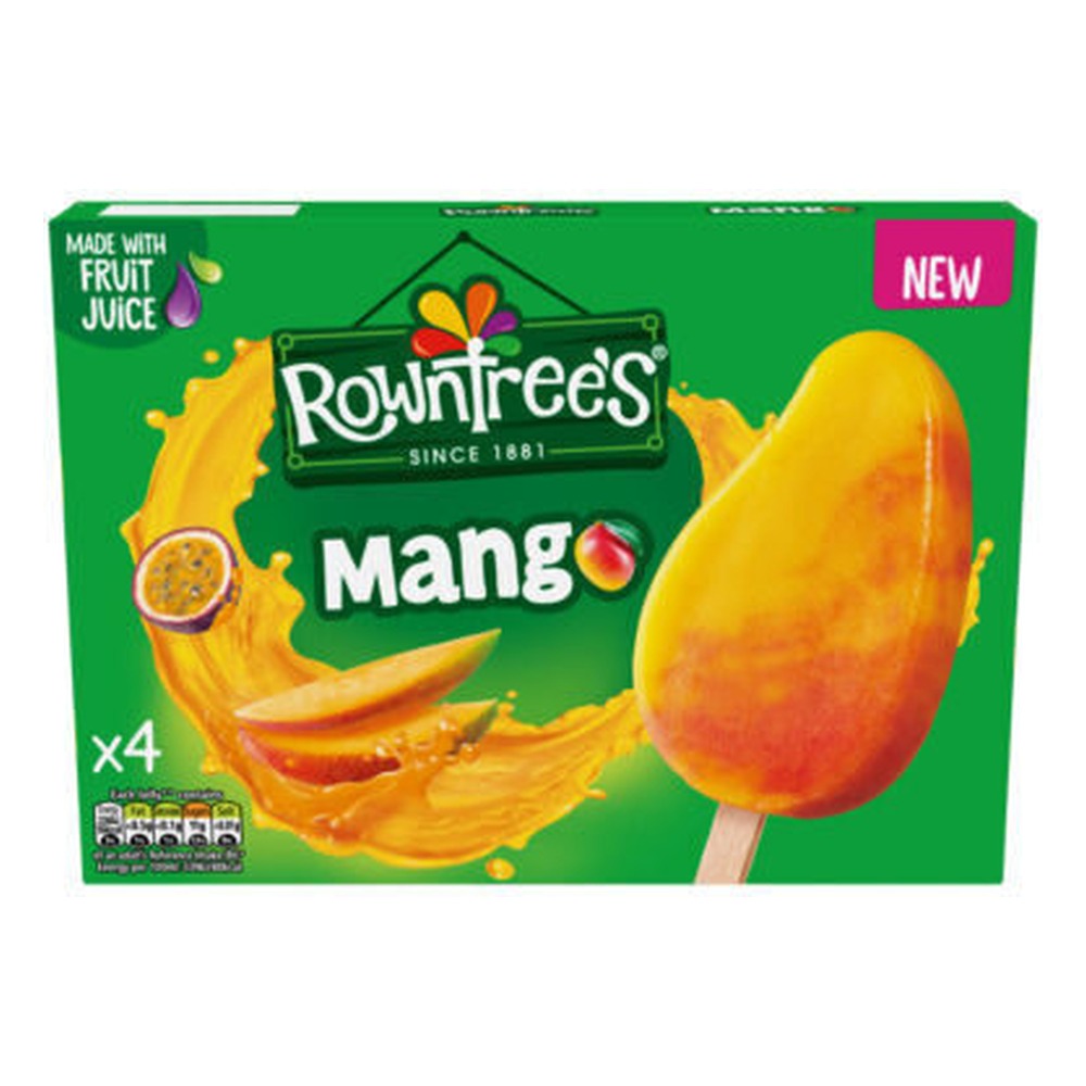 ROWNTREE MANGO LOLLIES 4PK