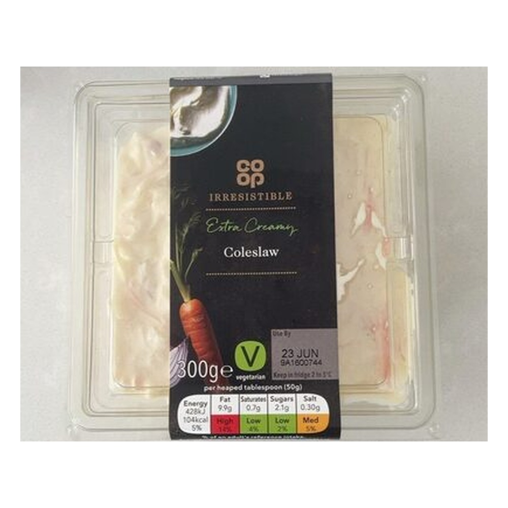 CO OP IRRESISTIBLE COLESLW