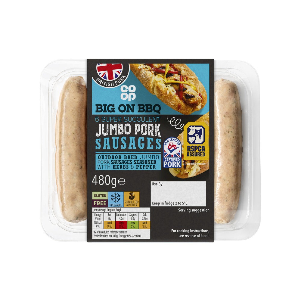 CO OP JUMBO SAUSAGE 2F£6.5