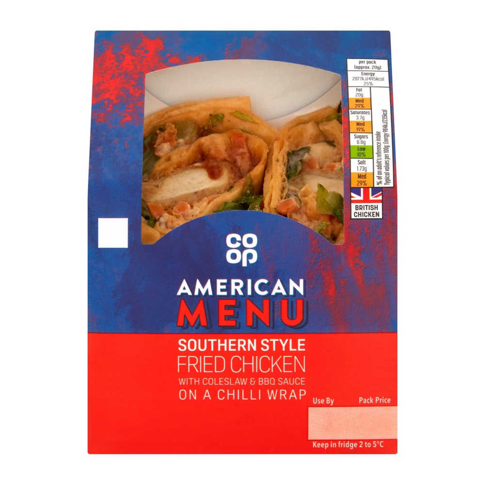 CO OP STHN FRIED CHKN WRAP