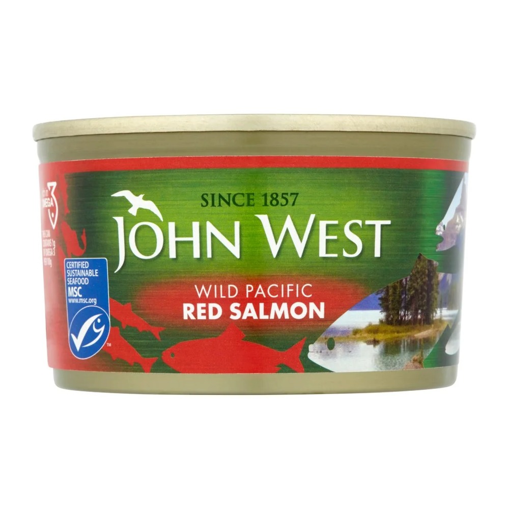 J WEST WILD RED SALMON