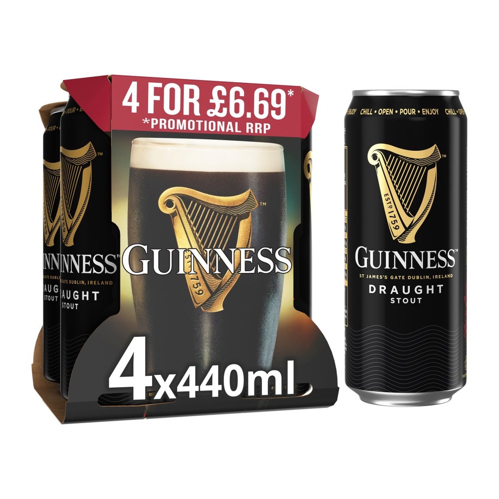 GUINNESS DRAUGHT 4PK £6.69