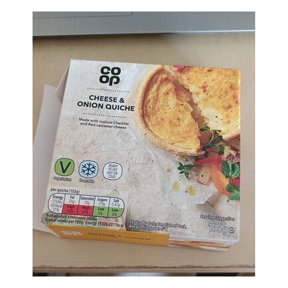 CO OP CHEESE & ONION QUICH